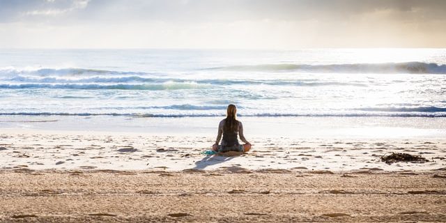 yoga mat, meditatie kussen